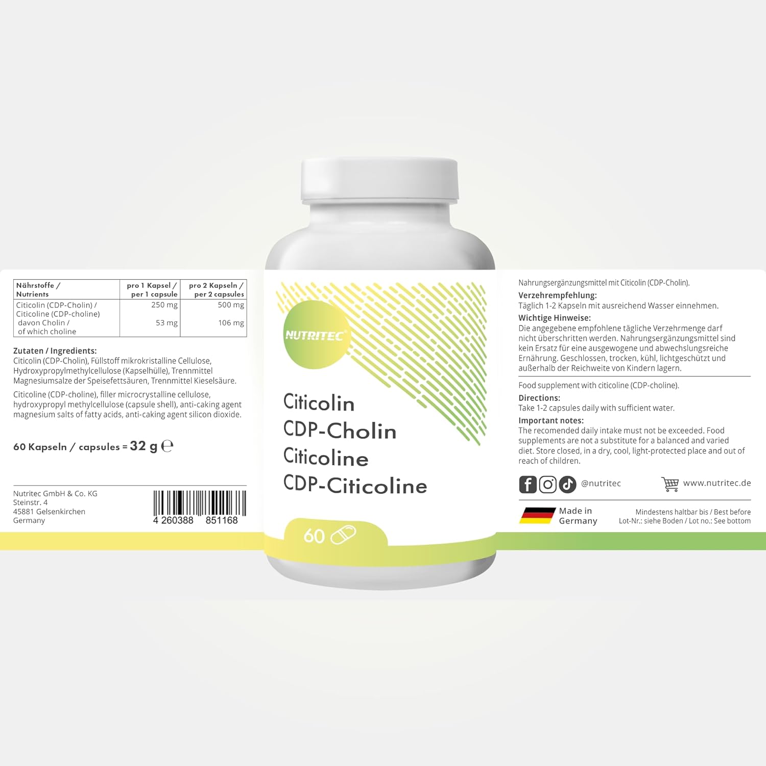 Citicholin CDP-Cholin Kapseln