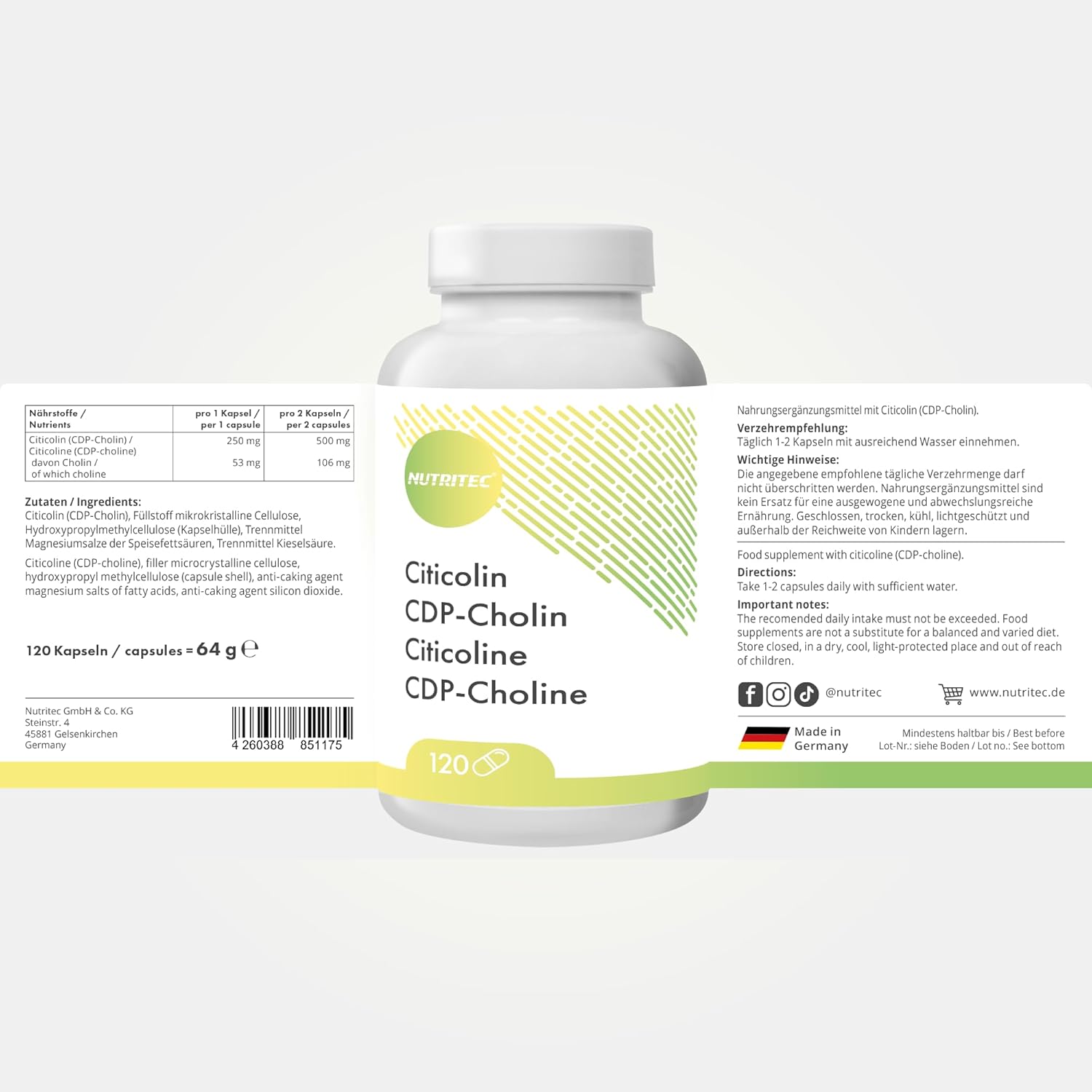 Citicholin CDP-Cholin Kapseln